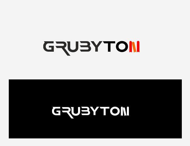 Projektowanie logo dla firm,  Logotyp dla księgarni GrubyTom, logo firm - GrubyTom